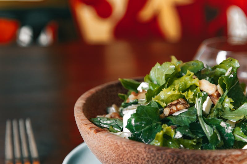 Fresh garden salad starter at Via 313