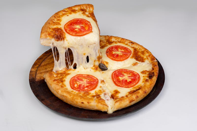 Specialty four cheese via 313 pizza
